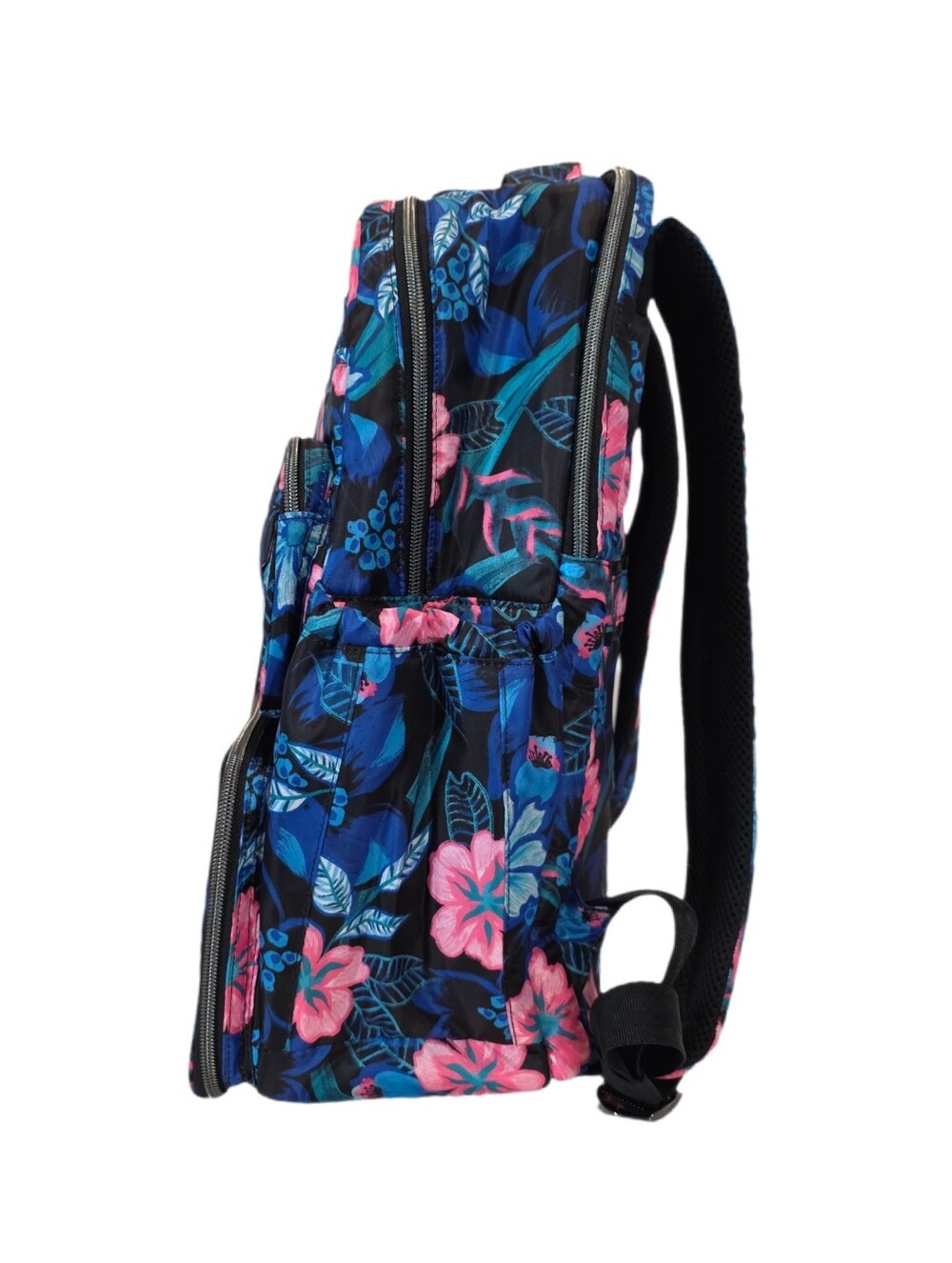 Lug Puddle Jumper Backpack - Black with Pink & Blues Floral - NWT - Picture 5 of 12